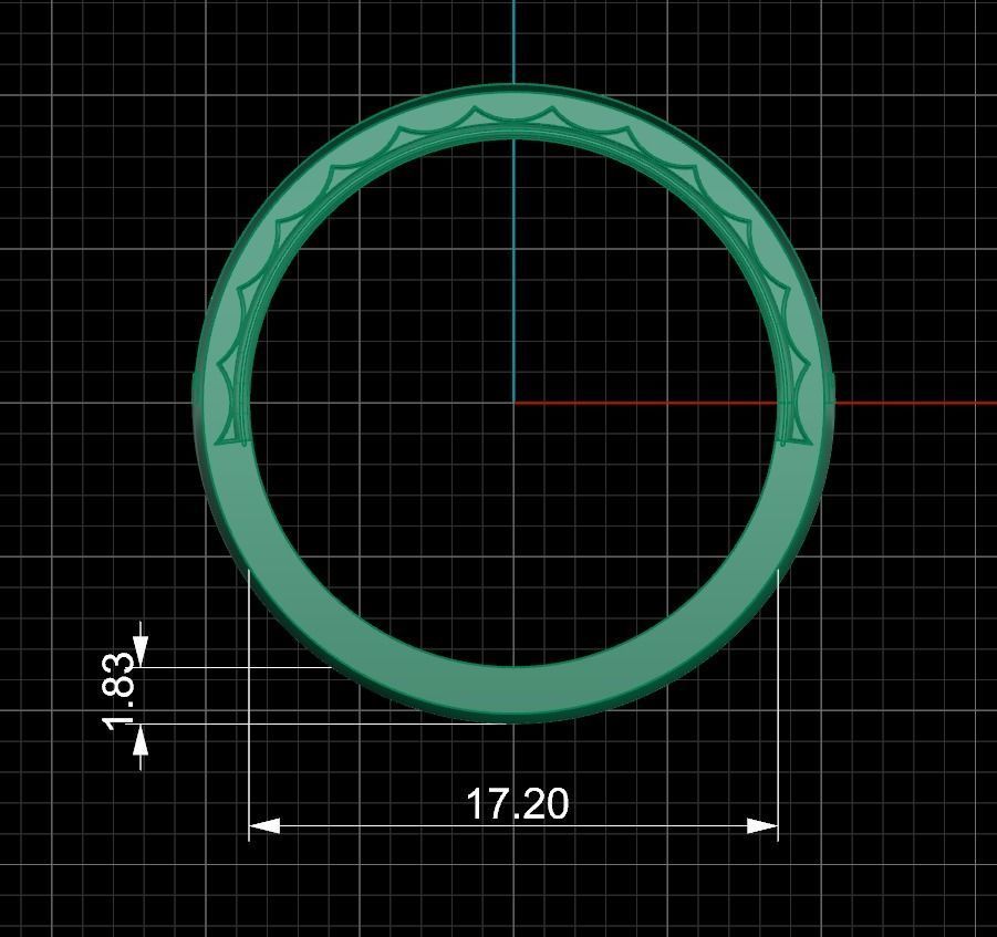 Band Ring 201 3D print model_6