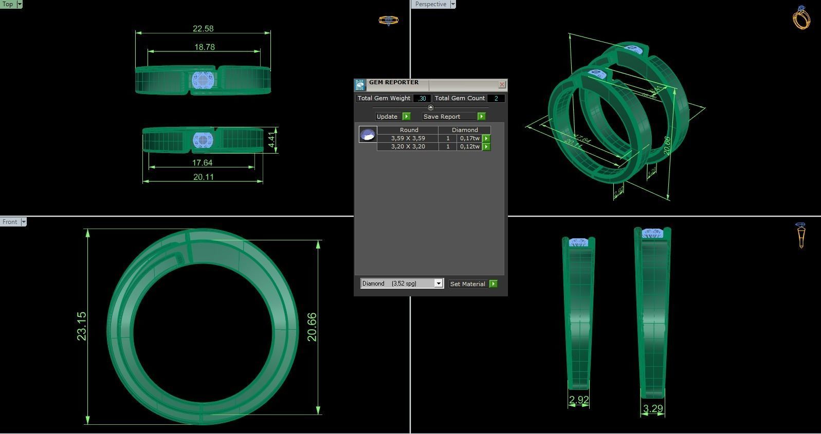 Band Ring 184 3D print model_5