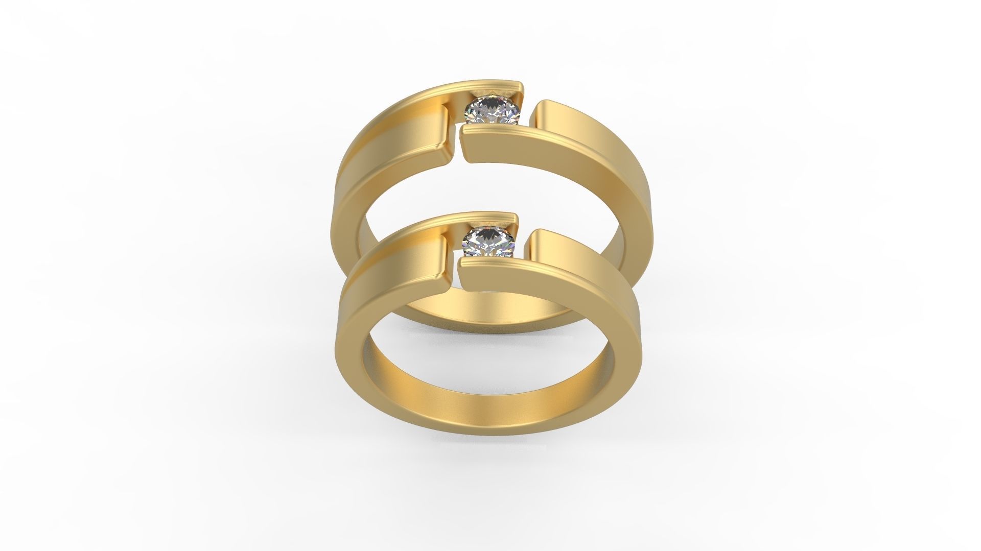 Band Ring 184 3D print model_3