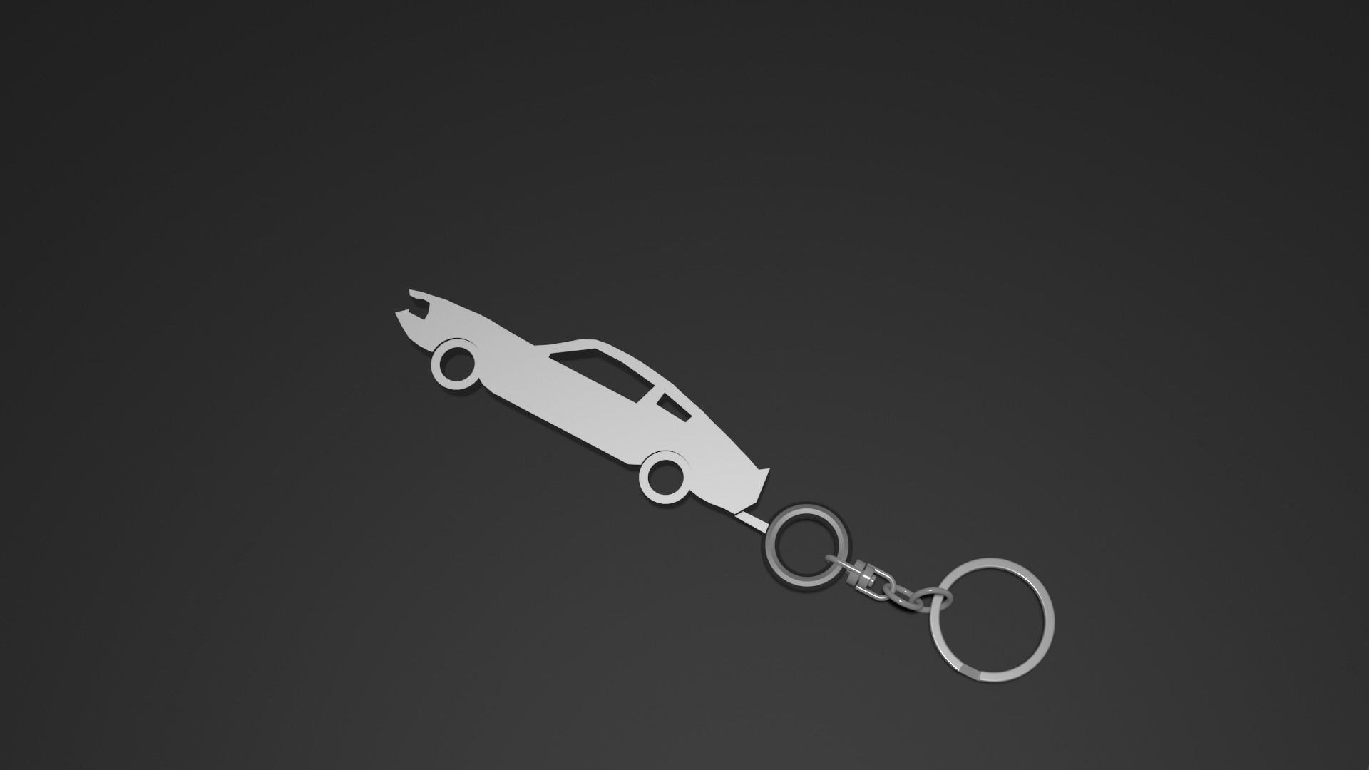 1967 Mustang Keyring-Keychain 3D print model_2