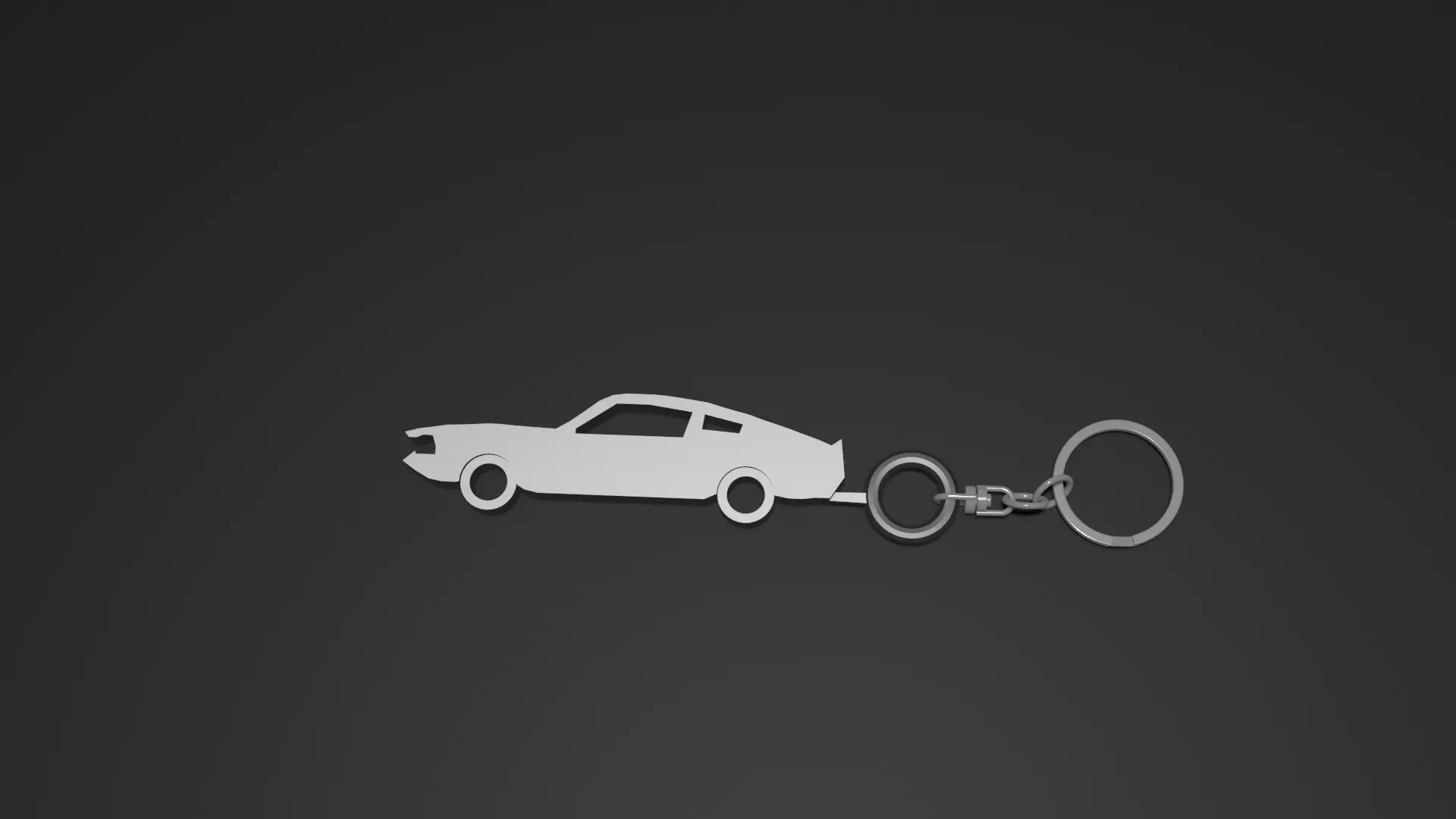 1967 Mustang Keyring-Keychain 3D print model_0