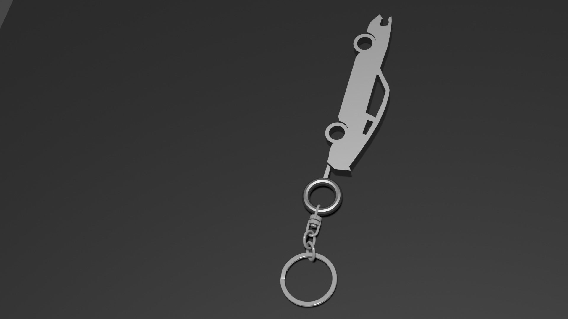 1967 Mustang Keyring-Keychain 3D print model_4