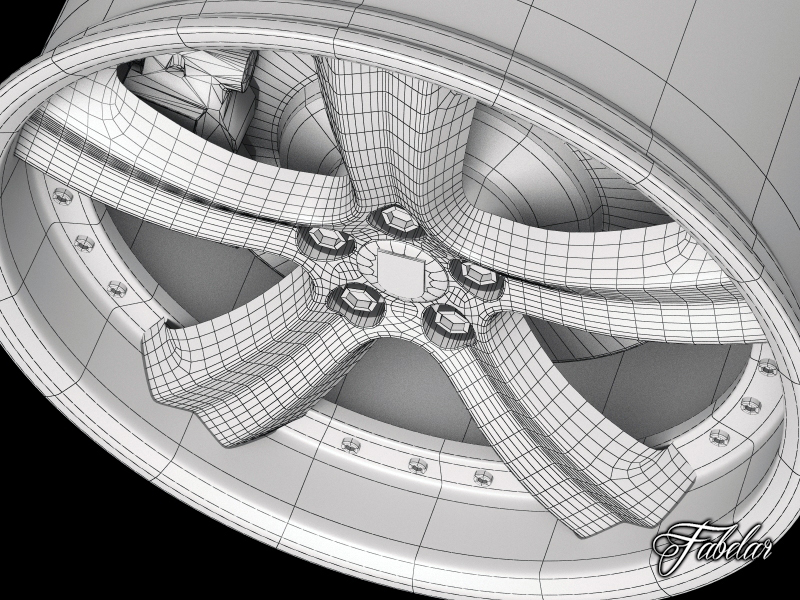 Artega GT rim 3D print model_4