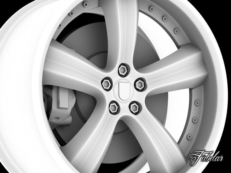 Artega GT rim 3D print model_5