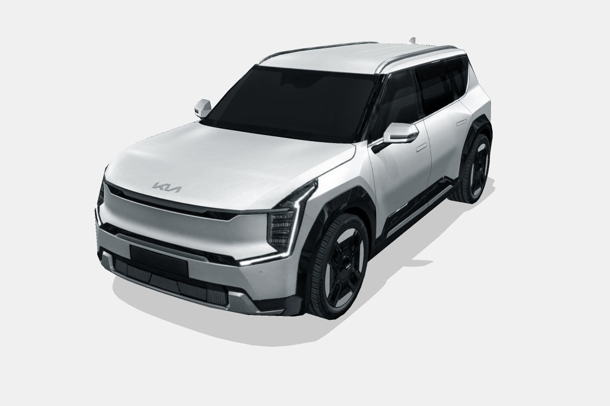 Kia EV9 2024 Low-poly 3D model_5