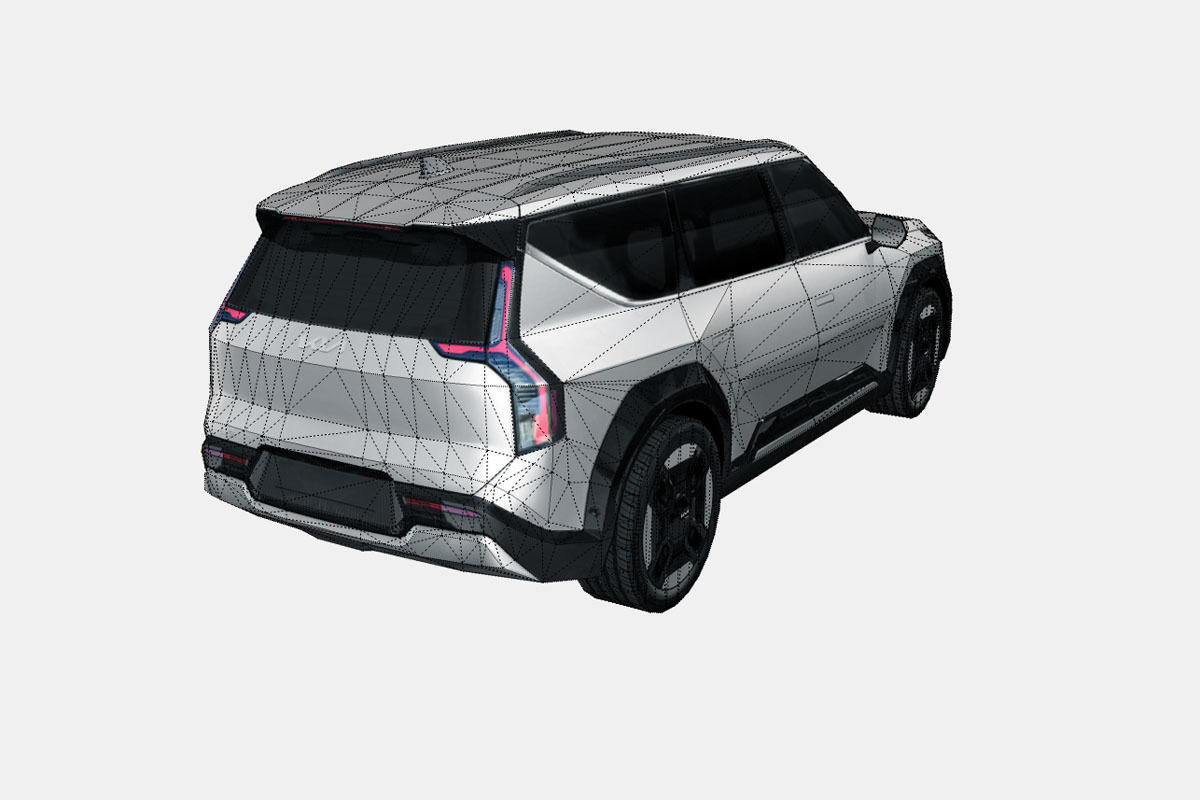 Kia EV9 2024 Low-poly 3D model_17
