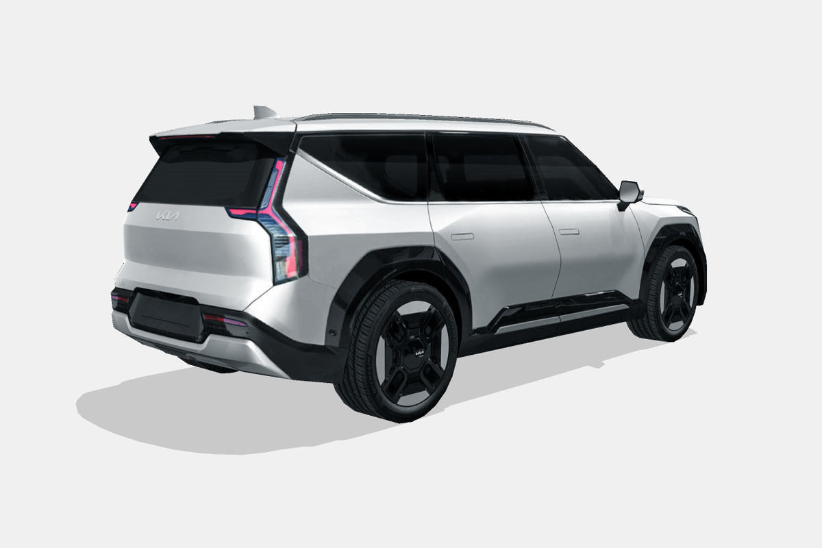 Kia EV9 2024 Low-poly 3D model_2