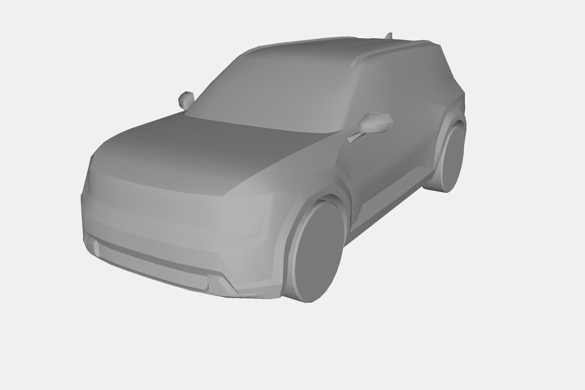 Kia EV9 2024 Low-poly 3D model_20