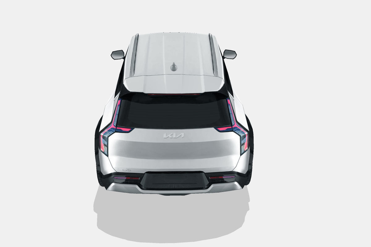 Kia EV9 2024 Low-poly 3D model_9