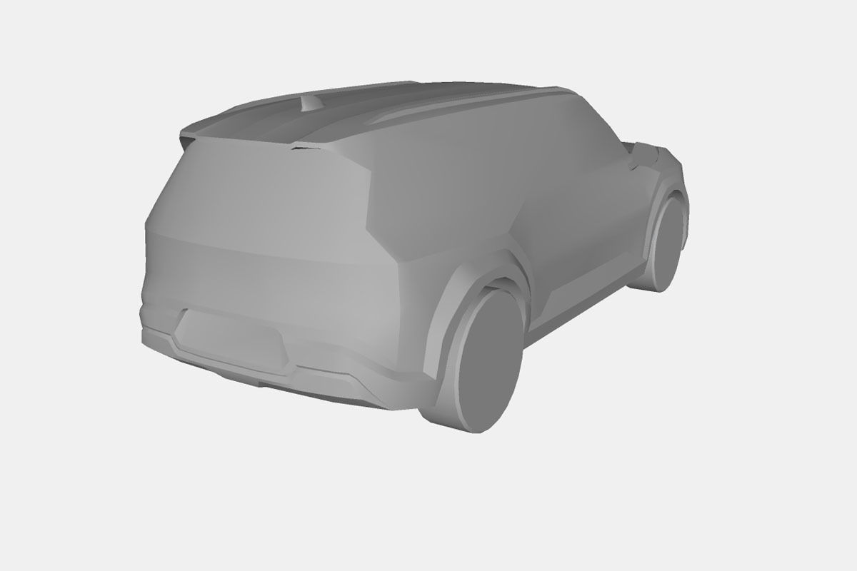 Kia EV9 2024 Low-poly 3D model_21