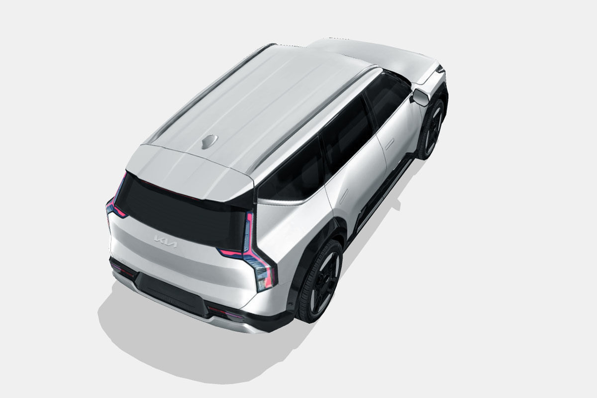 Kia EV9 2024 Low-poly 3D model_10