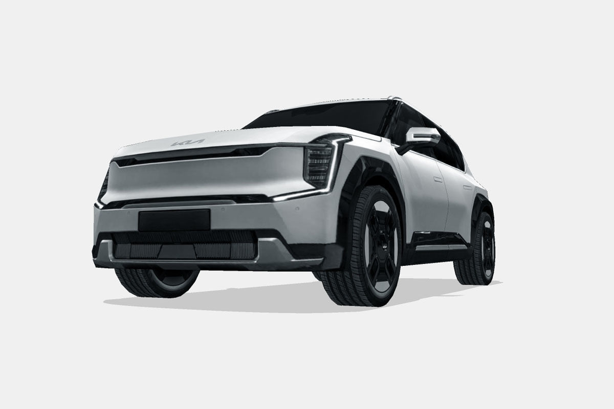Kia EV9 2024 Low-poly 3D model_4