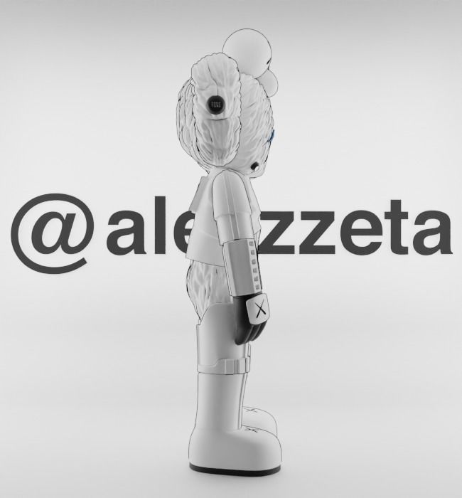 Kaws BFF Stormtrooper Textured Low-poly 3D model_28