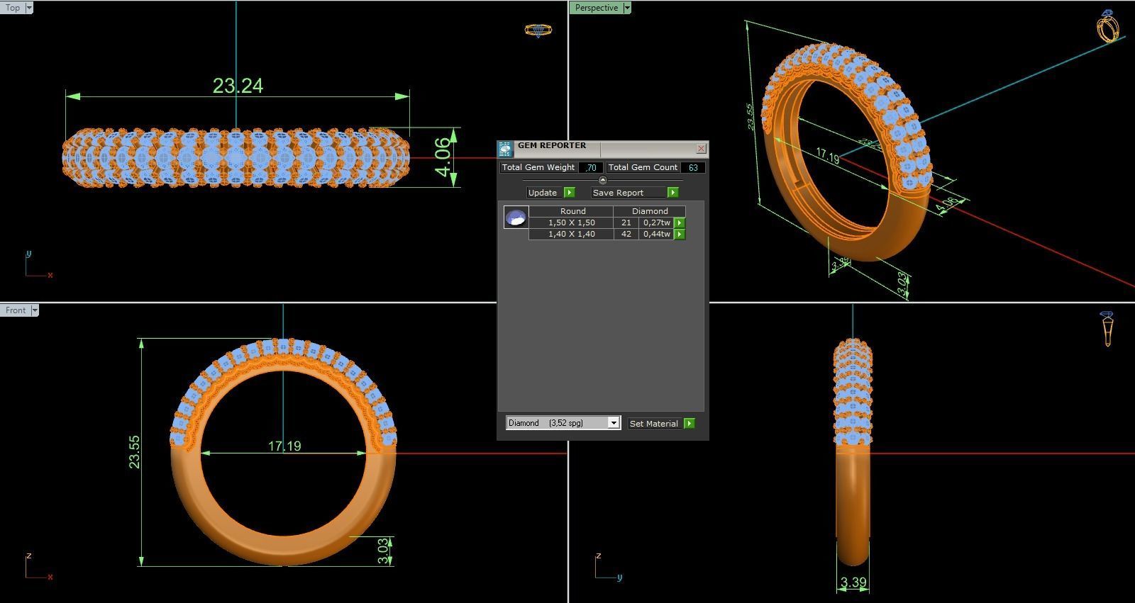Band Ring 229 3D print model_6