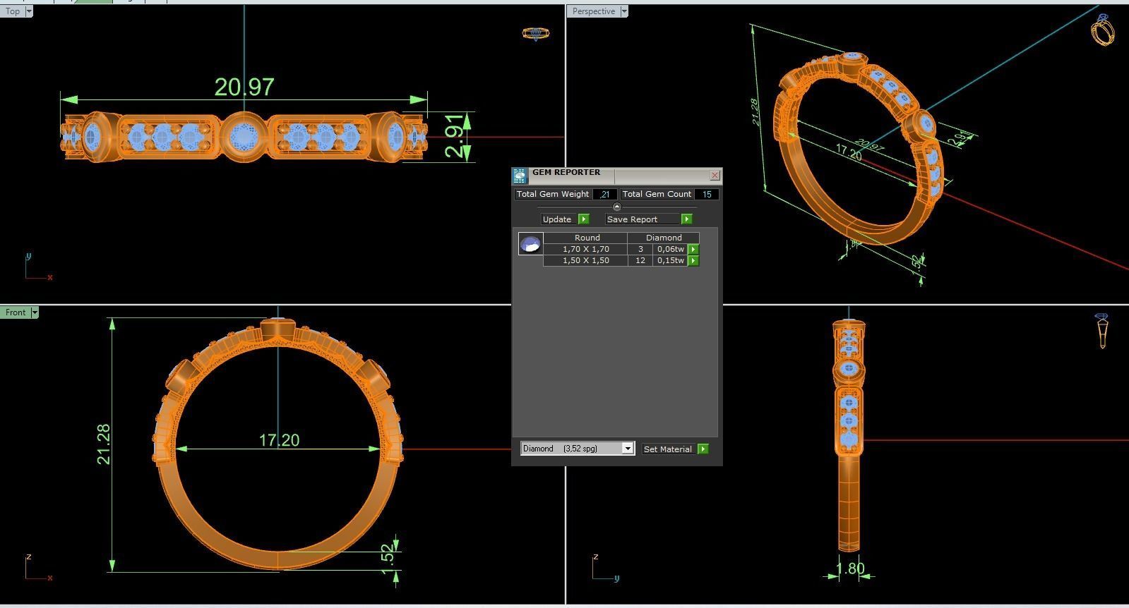 Band Ring 228 3D print model_6