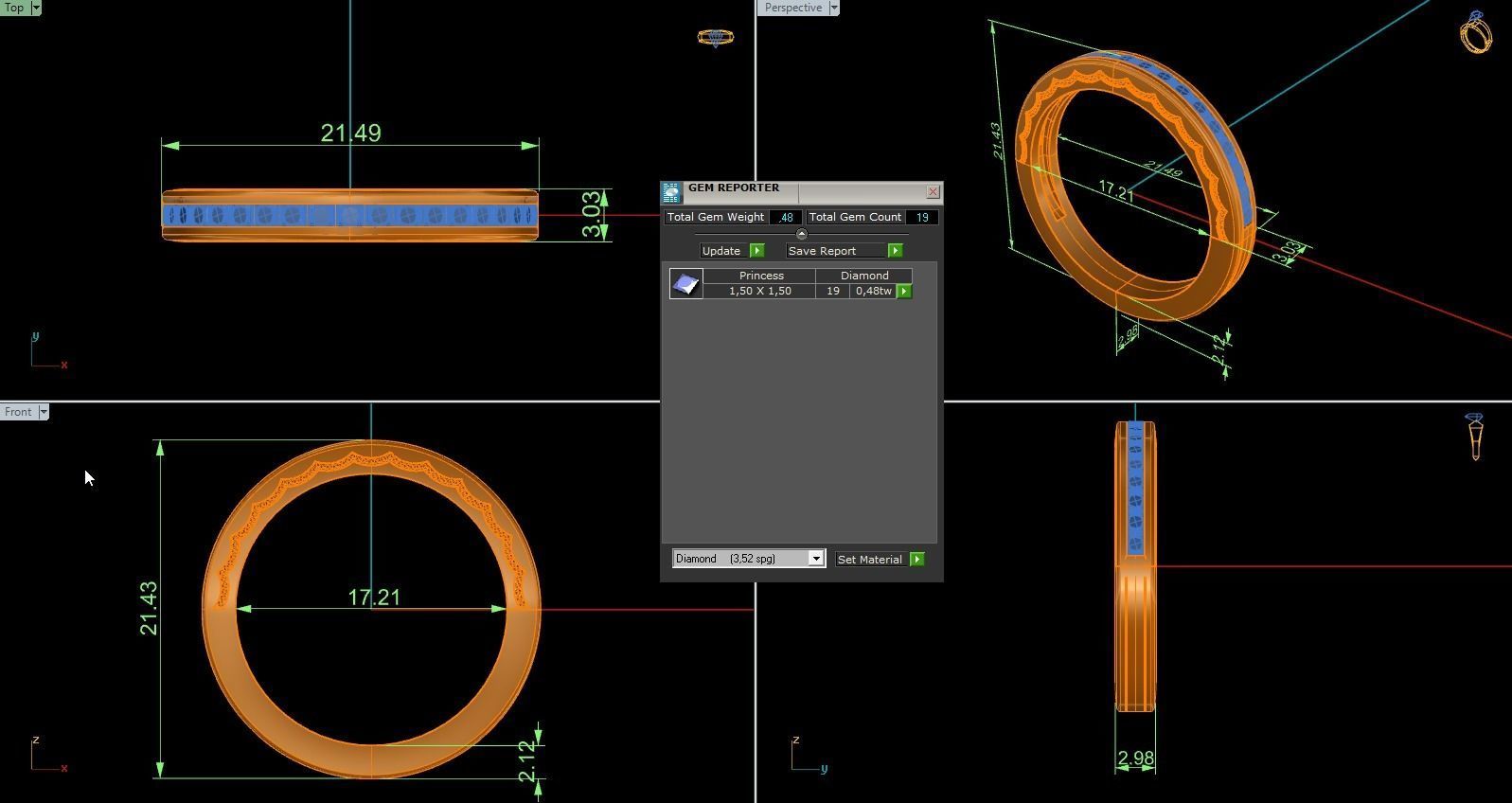 Band Ring 222 3D print model_6
