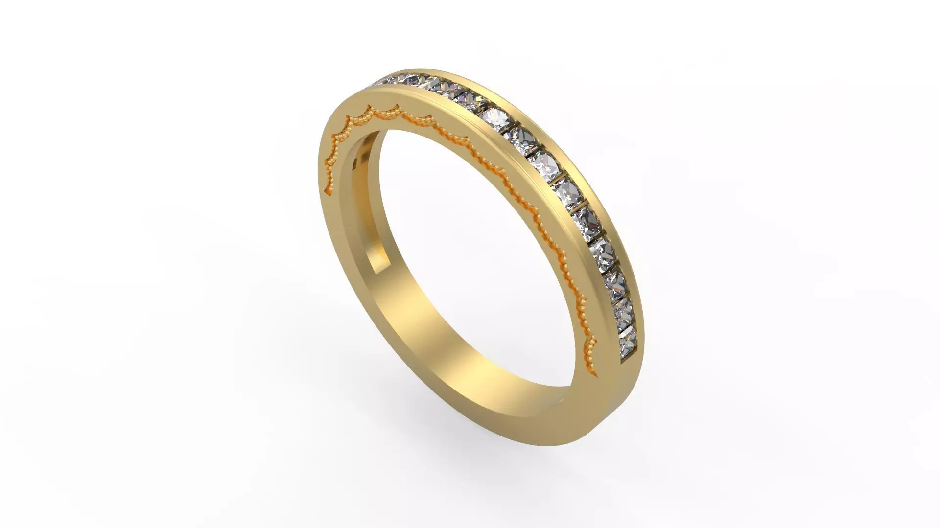 Band Ring 222 3D print model_0