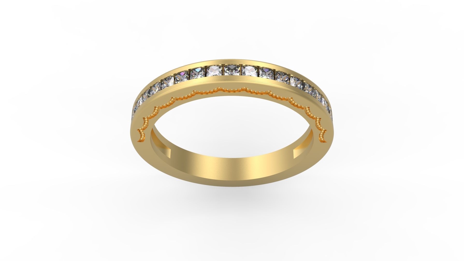 Band Ring 222 3D print model_1