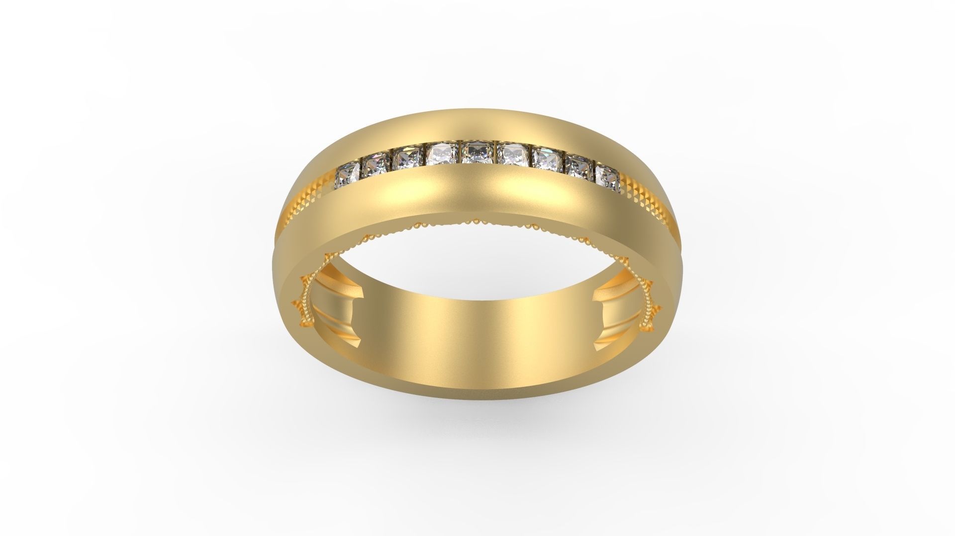 Band Ring 219 3D print model_2