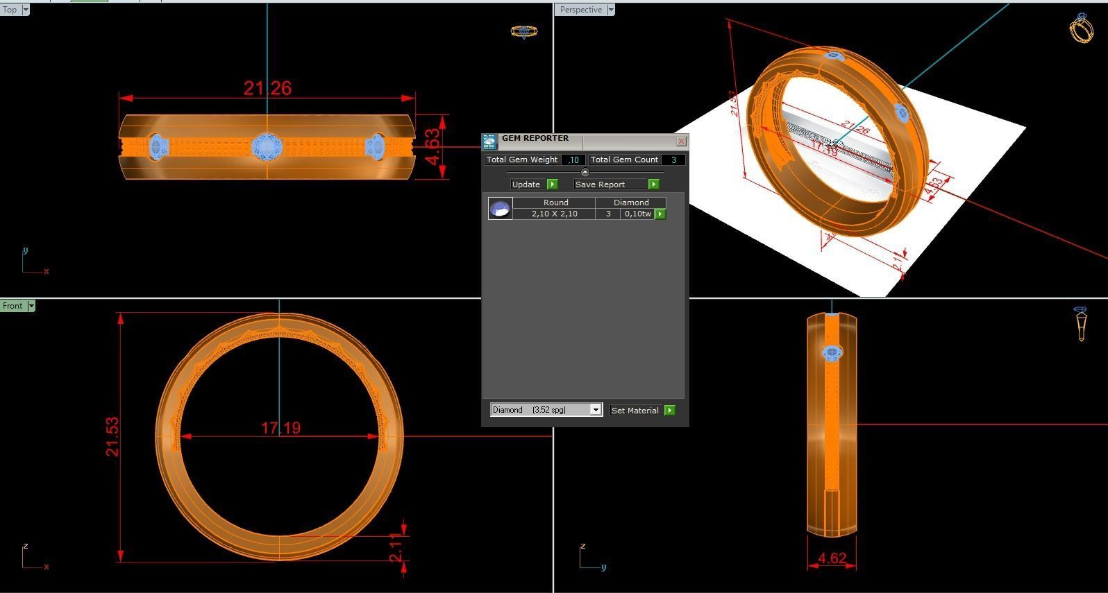 Band Ring 205 3D print model_5