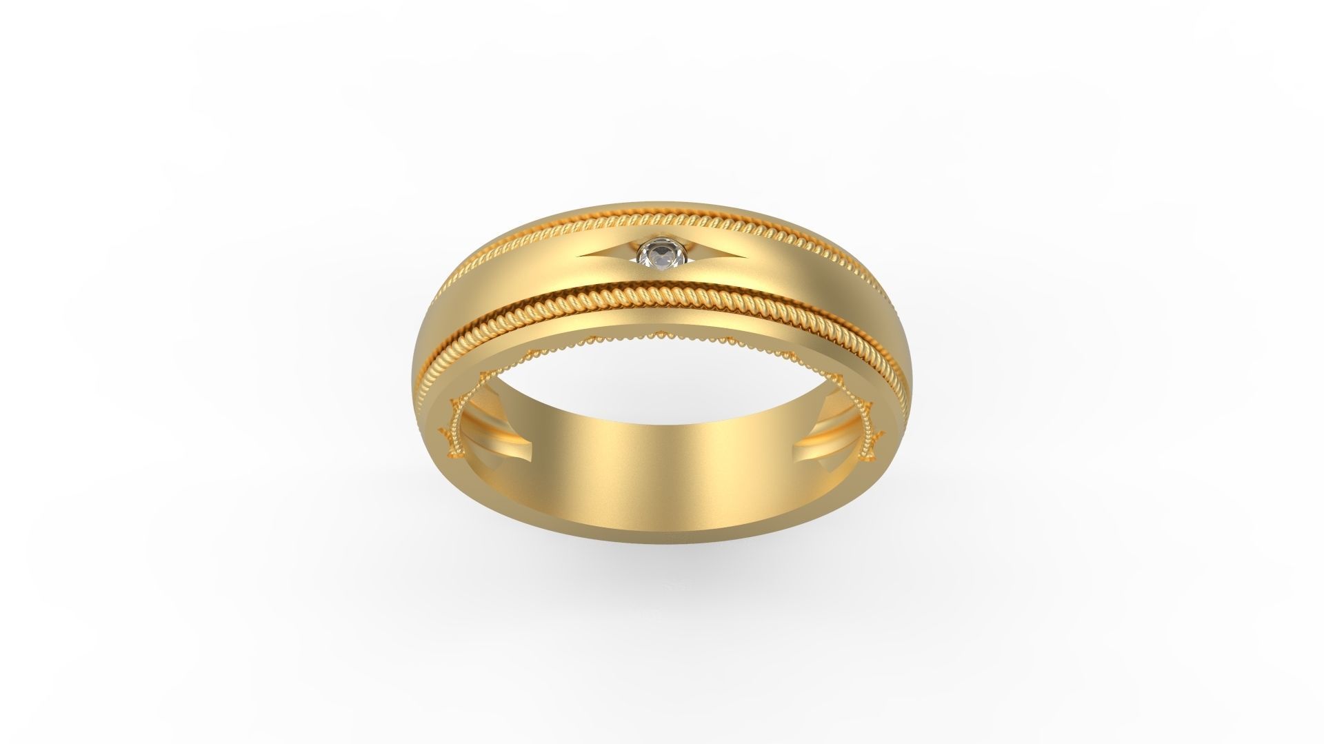 Band Ring 205 3D print model_3