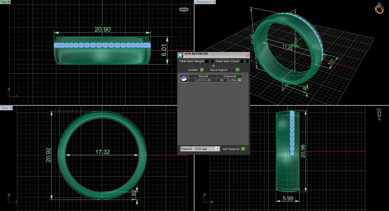 Band Ring 240 3D print model_5