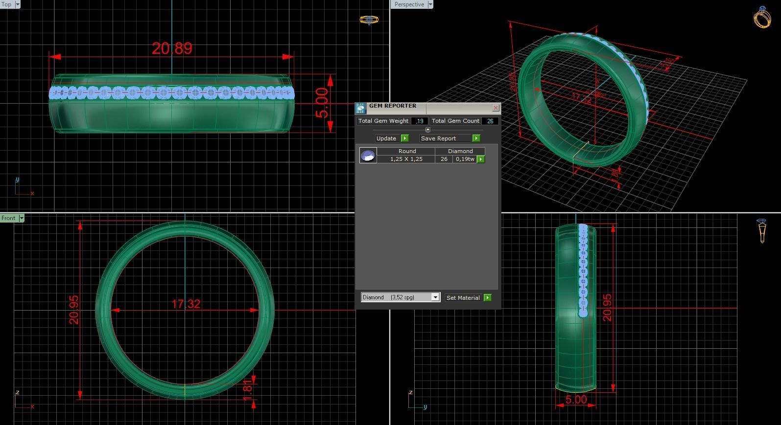 Band Ring 239 3D print model_5