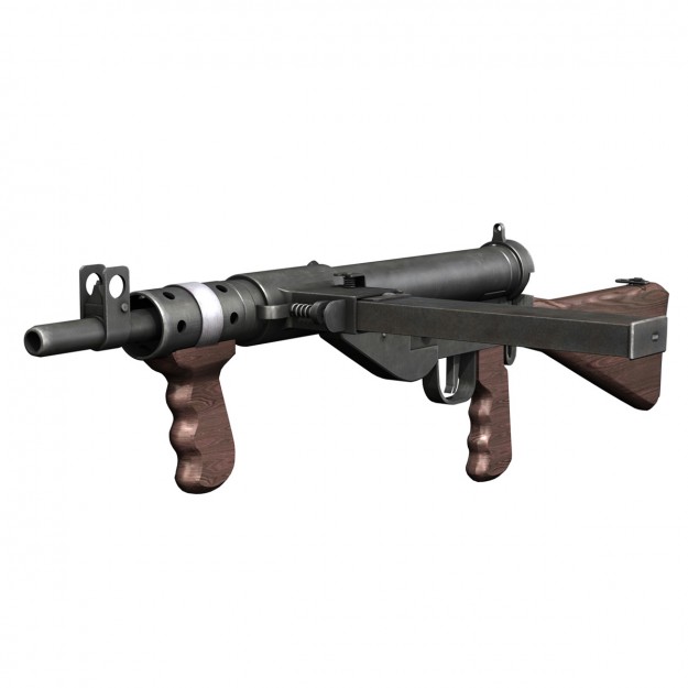 Sten MK V Submachine Gun 3D model_7