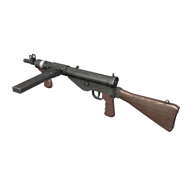 Sten MK V Submachine Gun 3D model_5