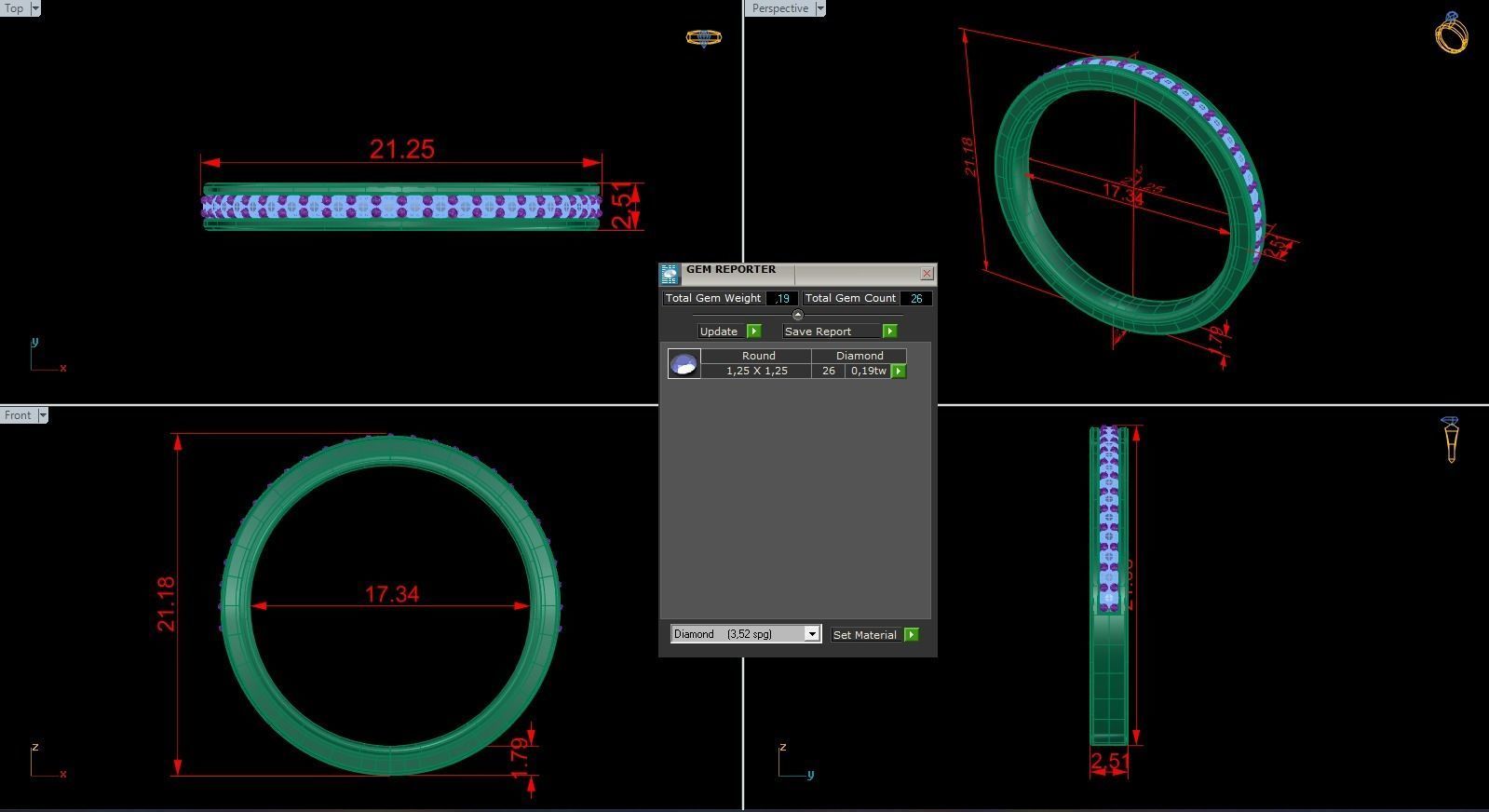 Band Ring 234 3D print model_5