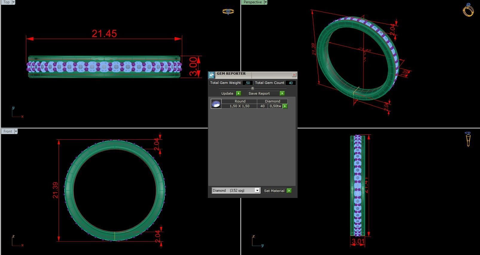 Band Ring 251 3D print model_4