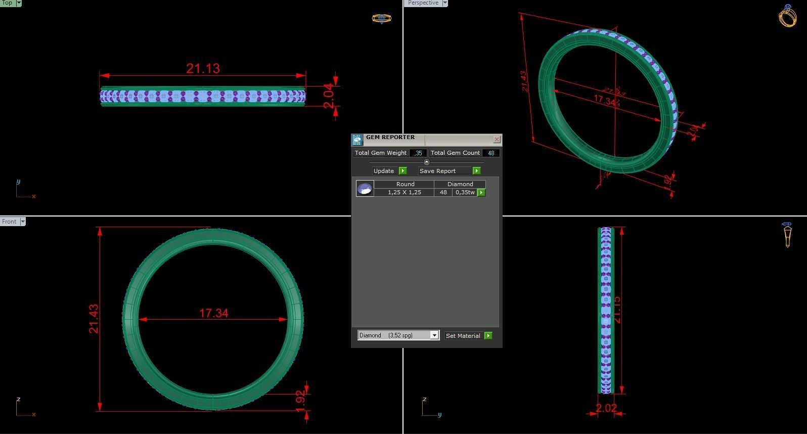 Band Ring 246 3D print model_4