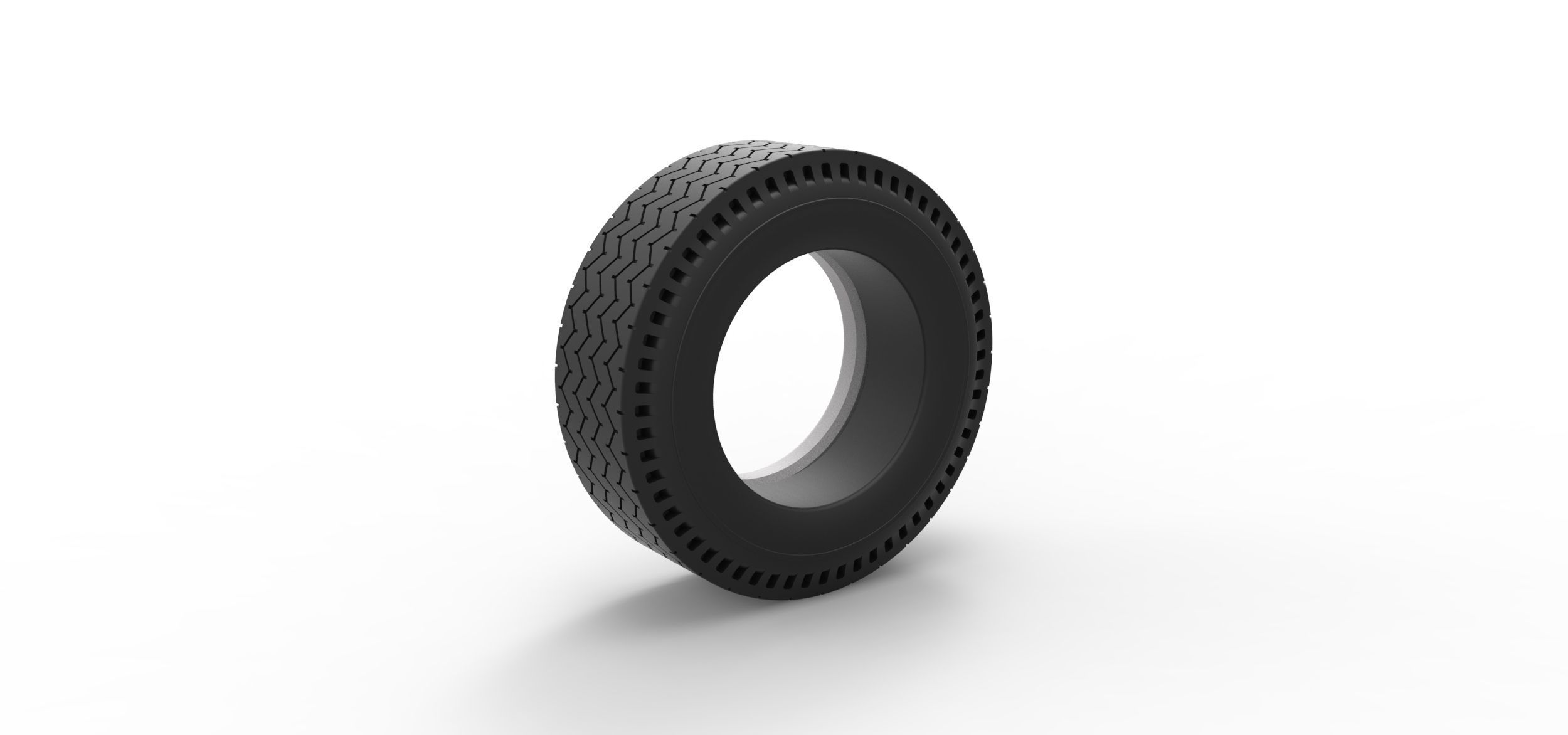Whitewall rear tire of vintage dragster Version 10 Scale 1 to 25 3D print model_7
