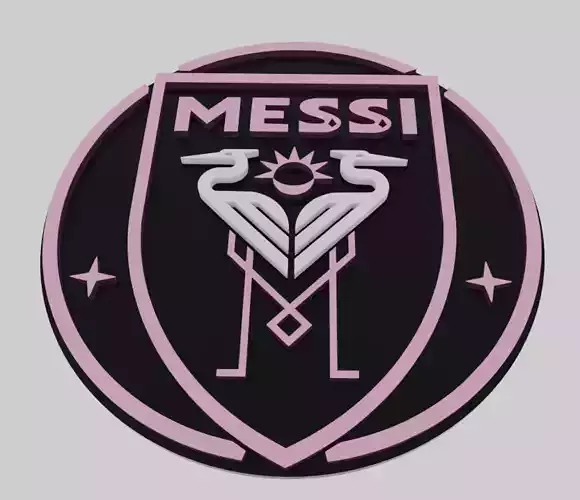 Messi Inter Miami 2023 3D print model