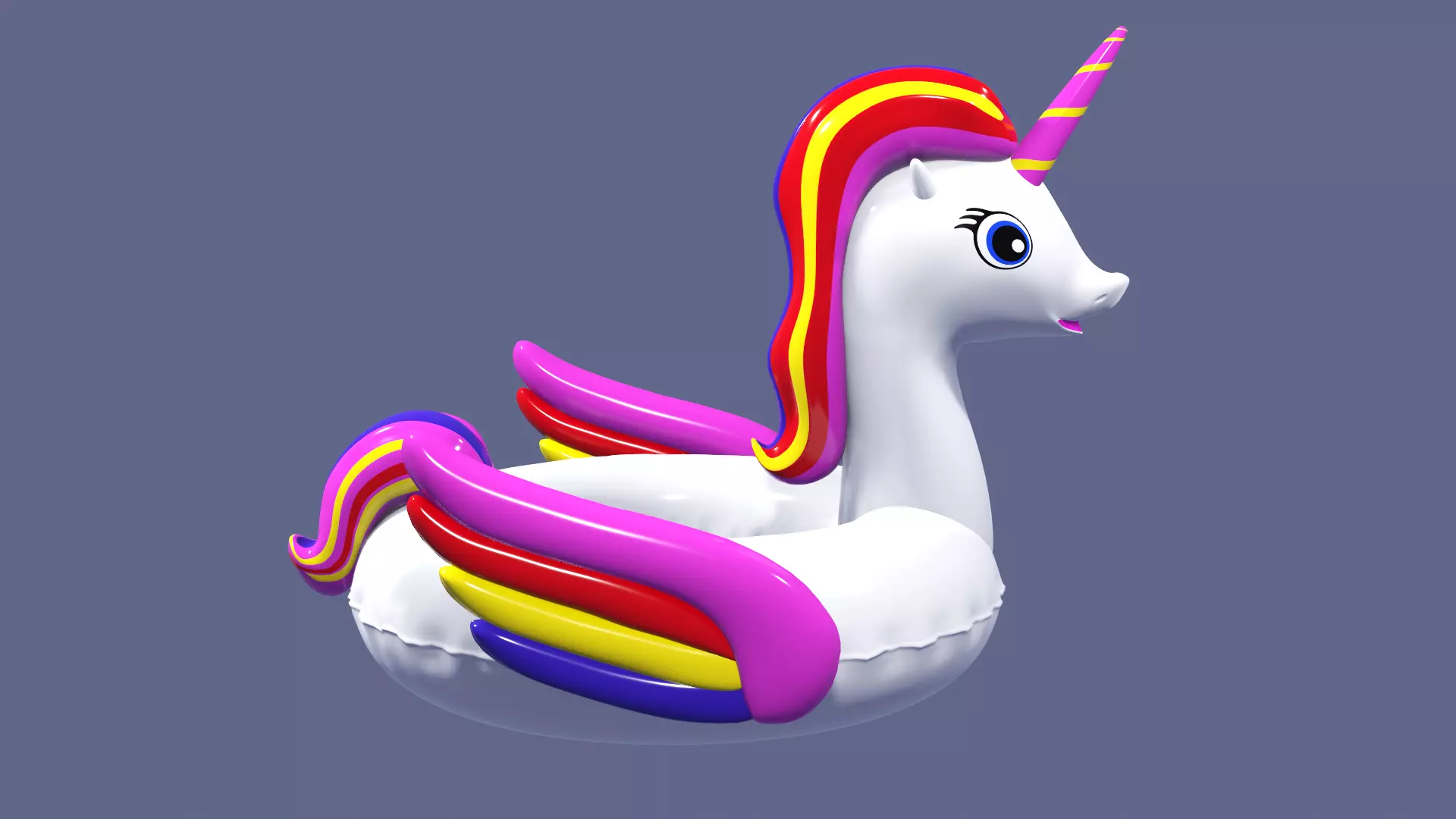 Inflatable Unicorn Toy 3D model