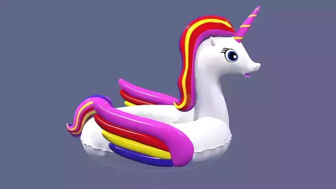 Inflatable Unicorn Toy  3D model