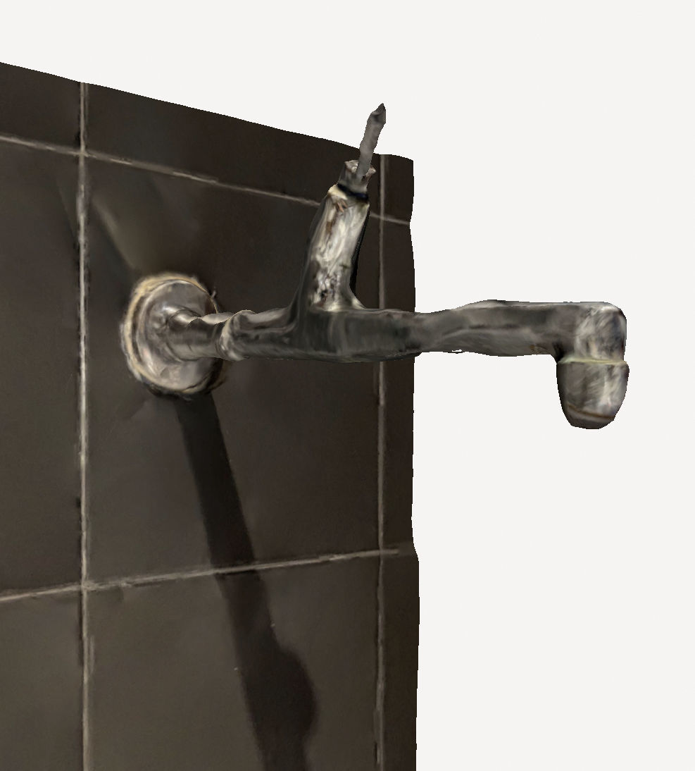 Faucet on a Wall 3D print model_3