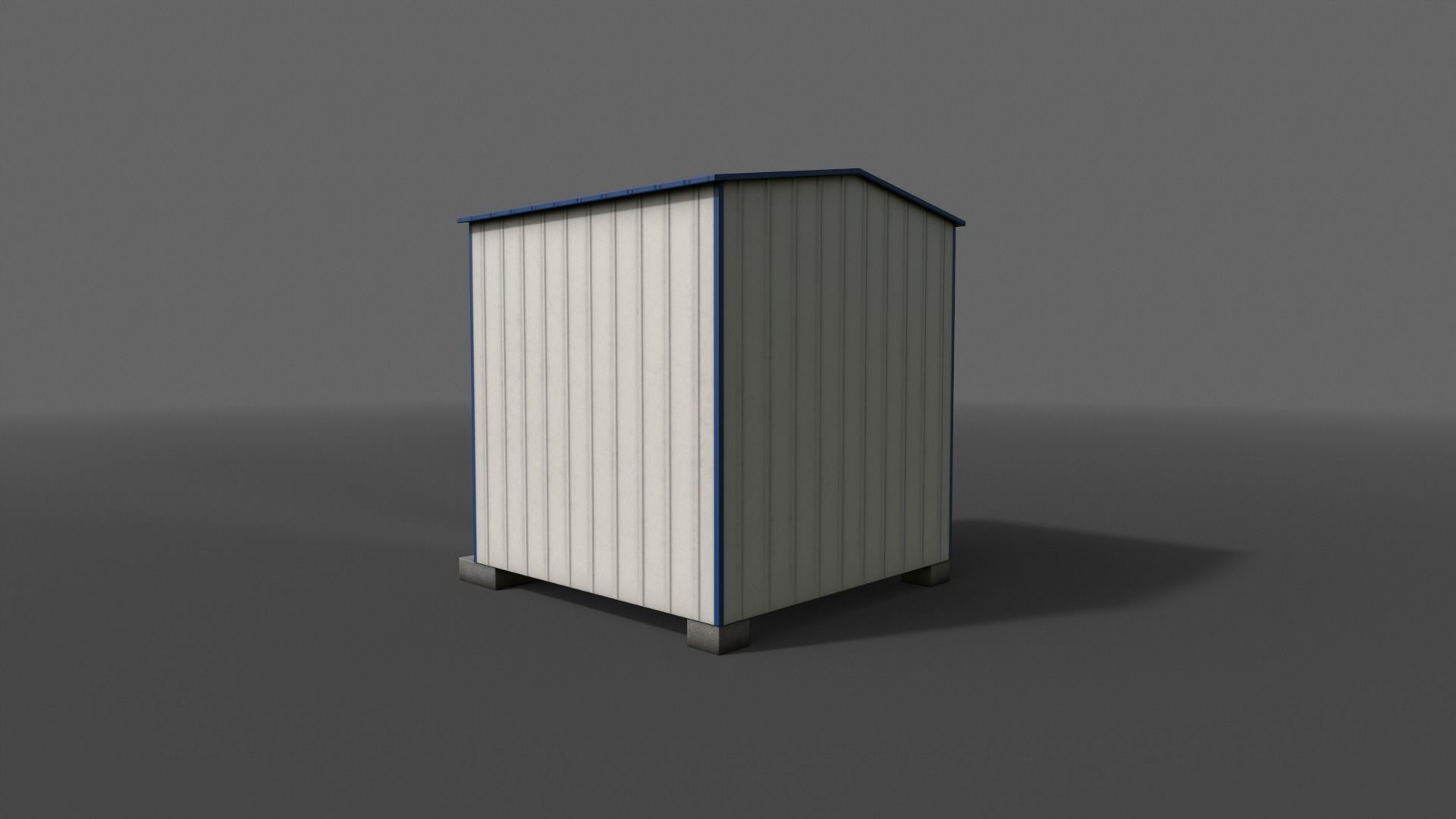 PBR Shed House B V4 Low-poly 3D model_17