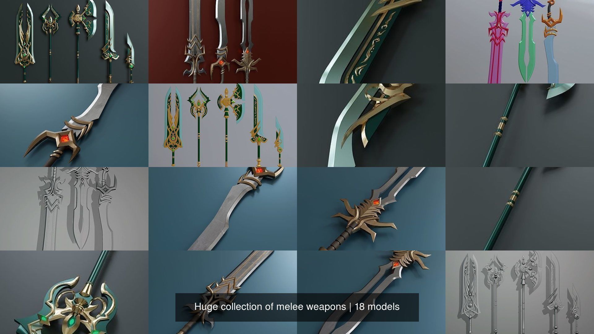 Huge collection of melee weapons _2