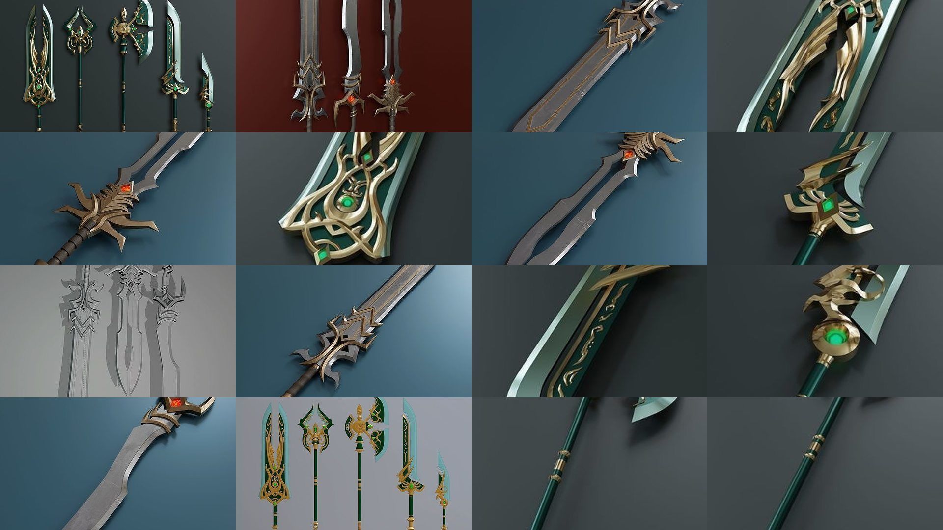 Huge collection of melee weapons _1