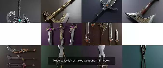 Huge collection of melee weapons 