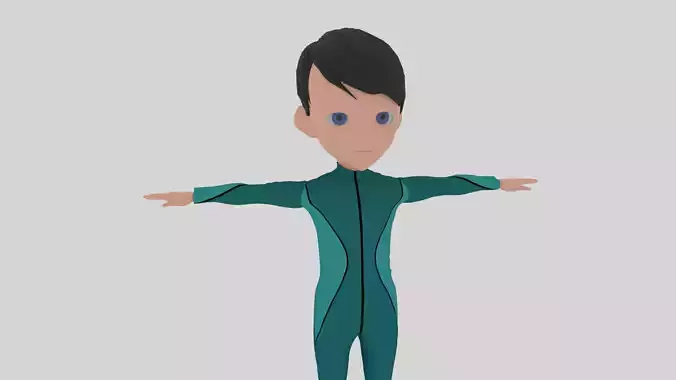 Diver - Cartoon Character Man