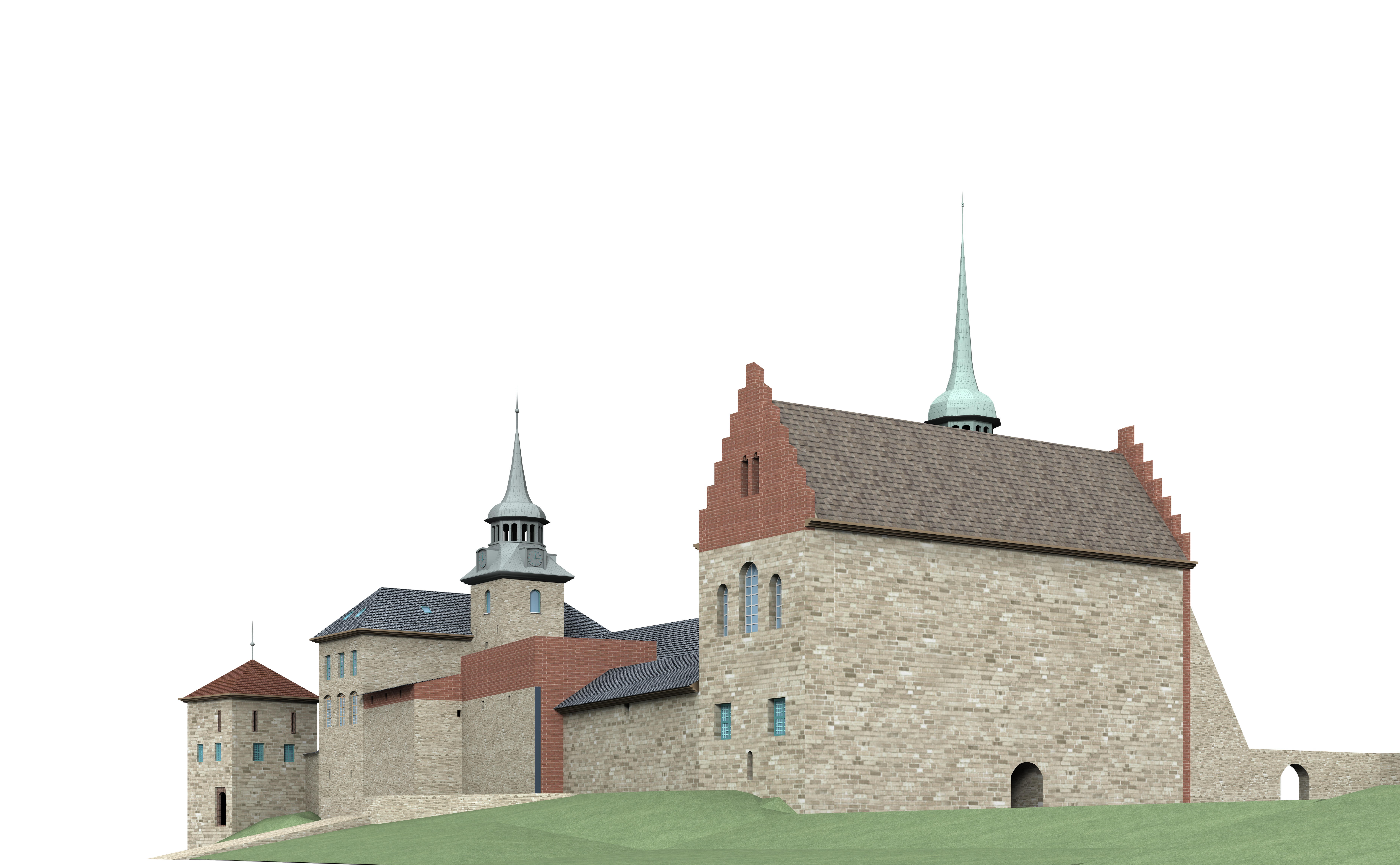 Akershus Fortress Oslo 3D model_6