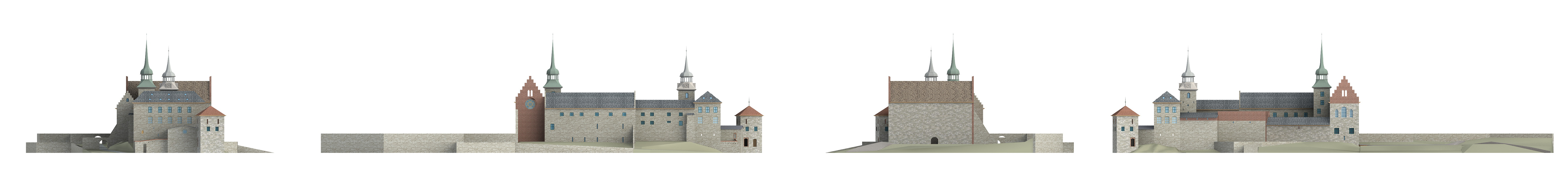Akershus Fortress Oslo 3D model_5