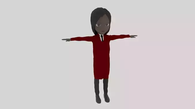 Judge - Cartoon Character Afro Woman