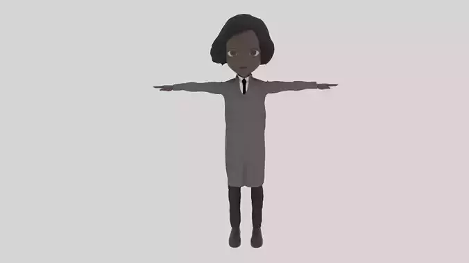Judge - Cartoon Character Afro Woman