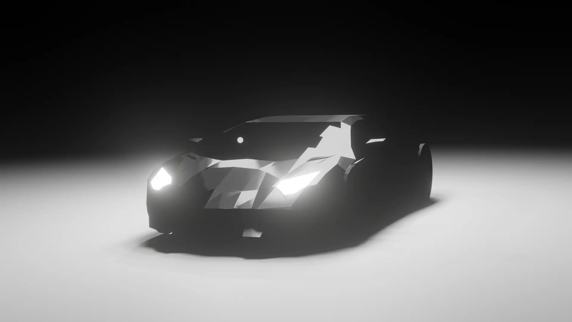 Sports Car Low-poly 3D model