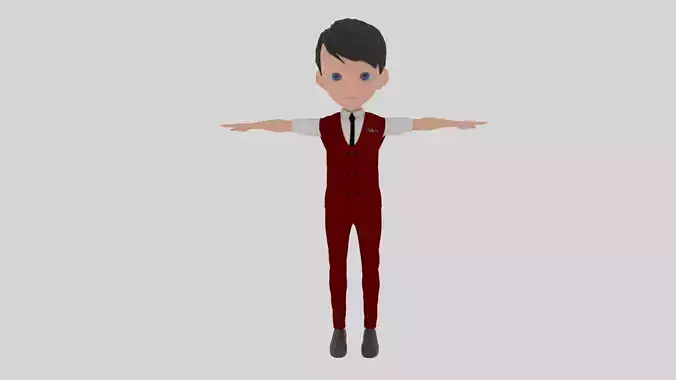 Stewardess - Cartoon Character Man