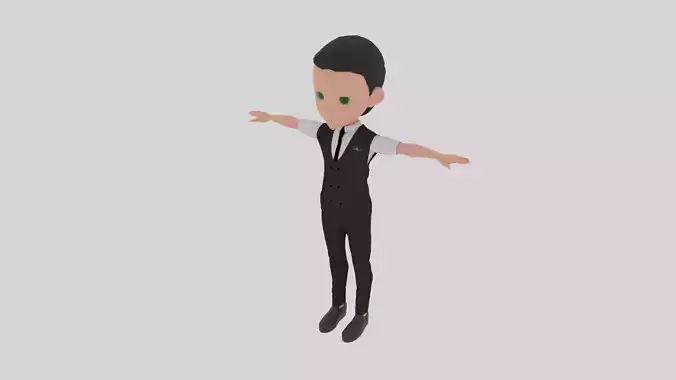 Stewardess - Cartoon Character Man