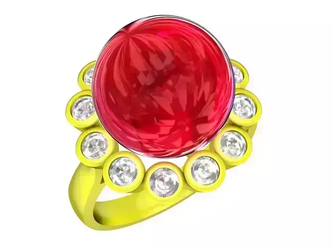 A3551 Pearl and Diamond Fashion Ring For Lady